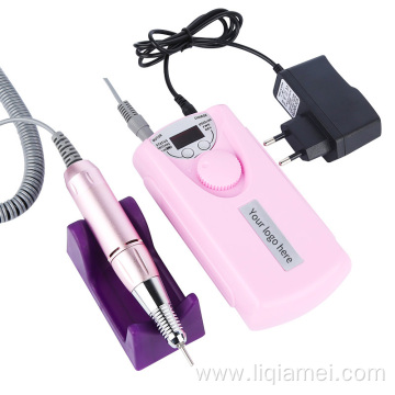 Portable personal rechargeable electric nail drill machine